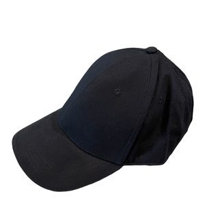 2/$20 Unisex Velcro Adjustable Chino Twill Ballcap Black / White NWT